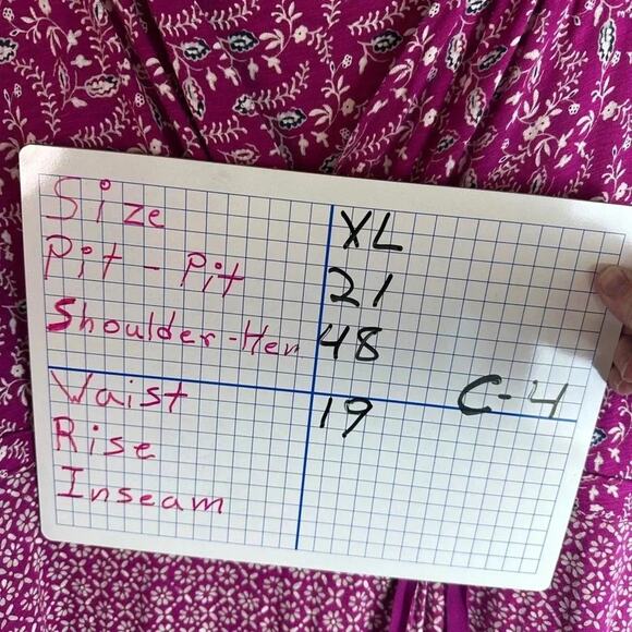 Eddie Bauer sleeveless Dress cotton floral, drawstring v-neck crisscross - Picture 9 of 9